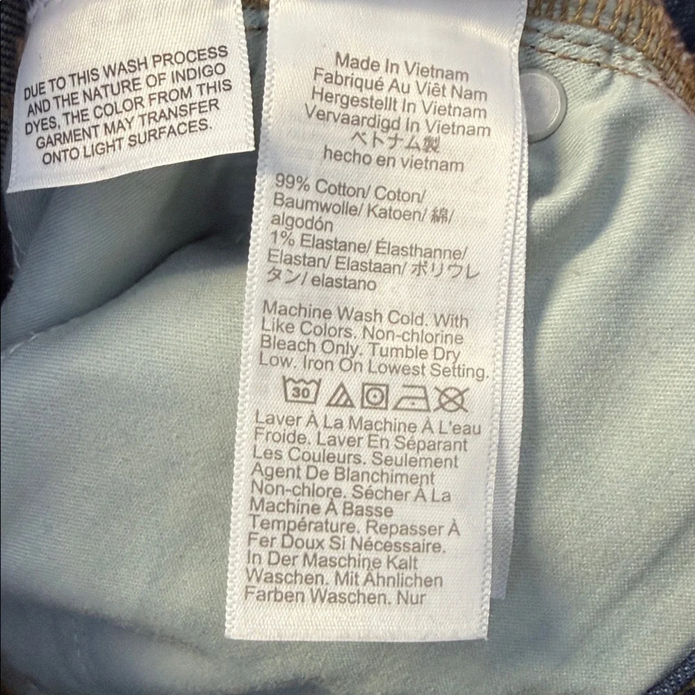 J. Crew Dark Blue Wide-Leg Jeans